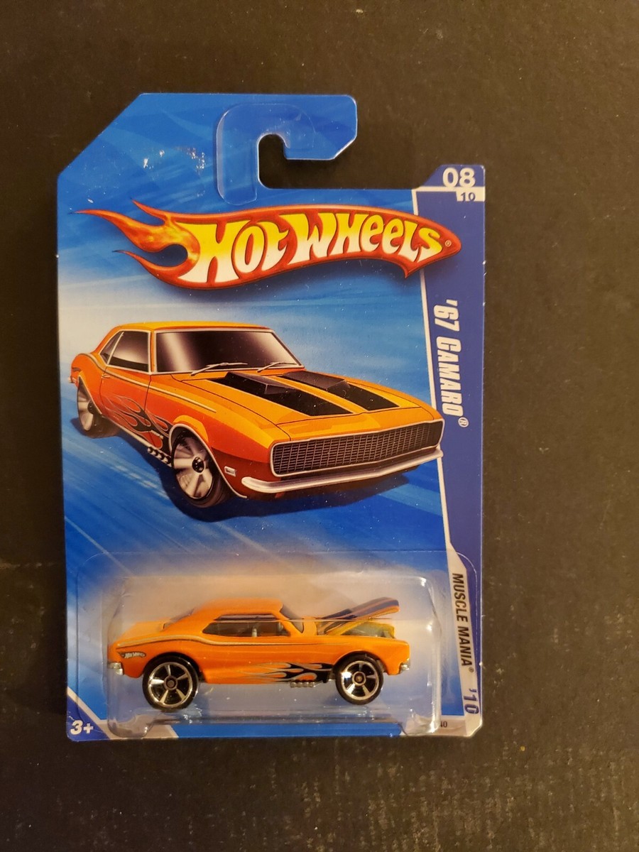 2010 Hot Wheels Muscle Mania #8/10, '67 Camaro, Orange, Collector