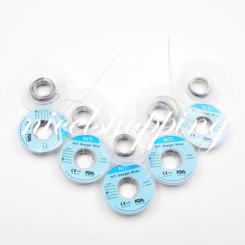 Dental 5M Orthodontic Straight Super Elastic Natural NITI Long - Foto 9