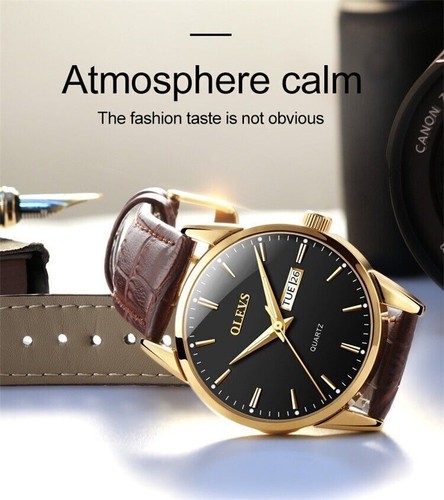 OLEVS Quartz Watch Date Week Luminous Waterproof Women Men Lovers Wristwatches - Picture 10 of 21