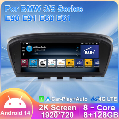 8,8'' Android 14 Autoradio CarPlay 8+128GB GPS Navi für BMW E60 E61 E90 E91 CIC