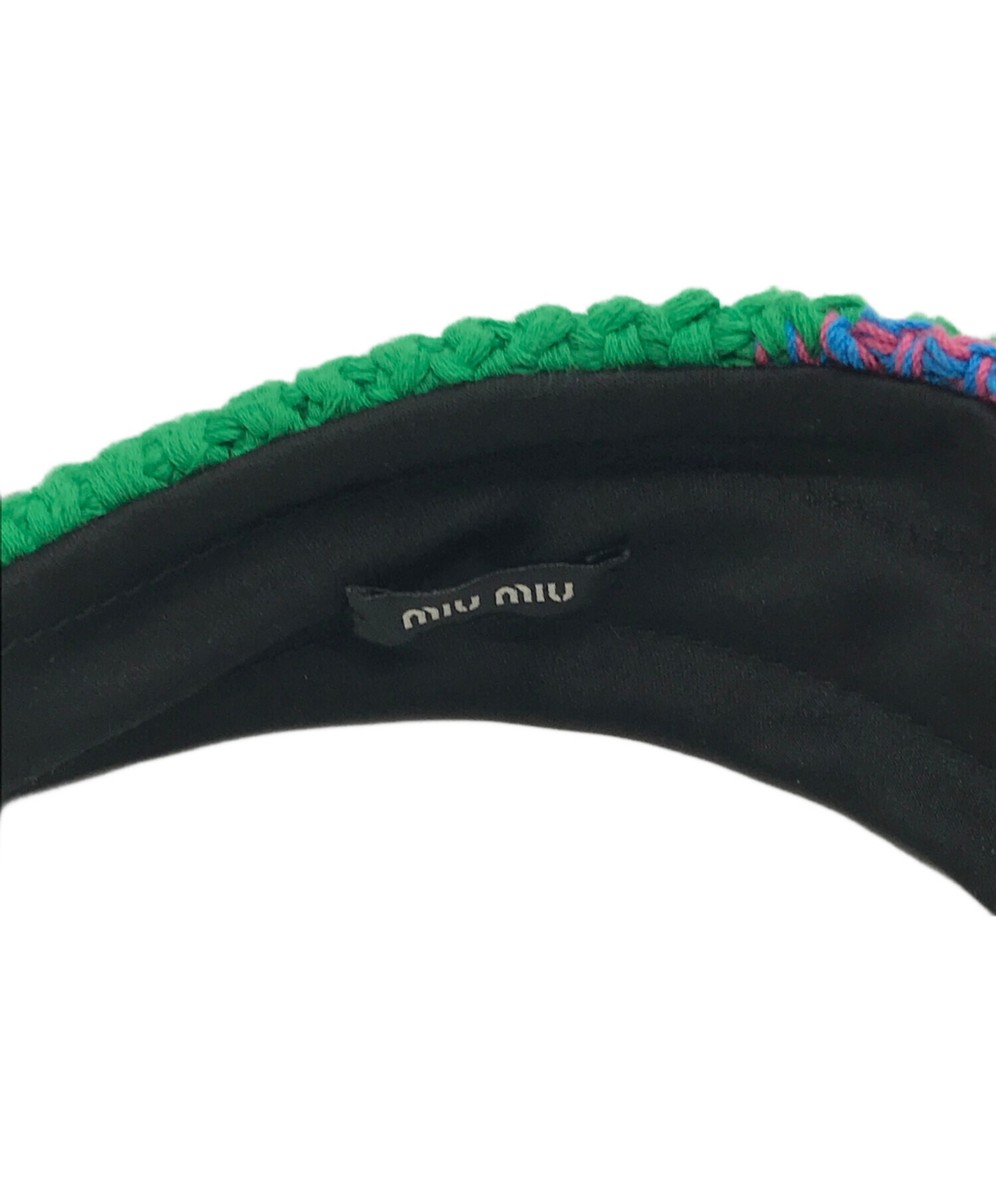 MIU MIU crochet hairband multi color | eBay