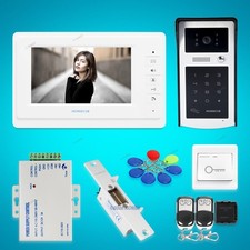 7inch Video Door Phone Intercom System Electric Lock Supported for Home Security