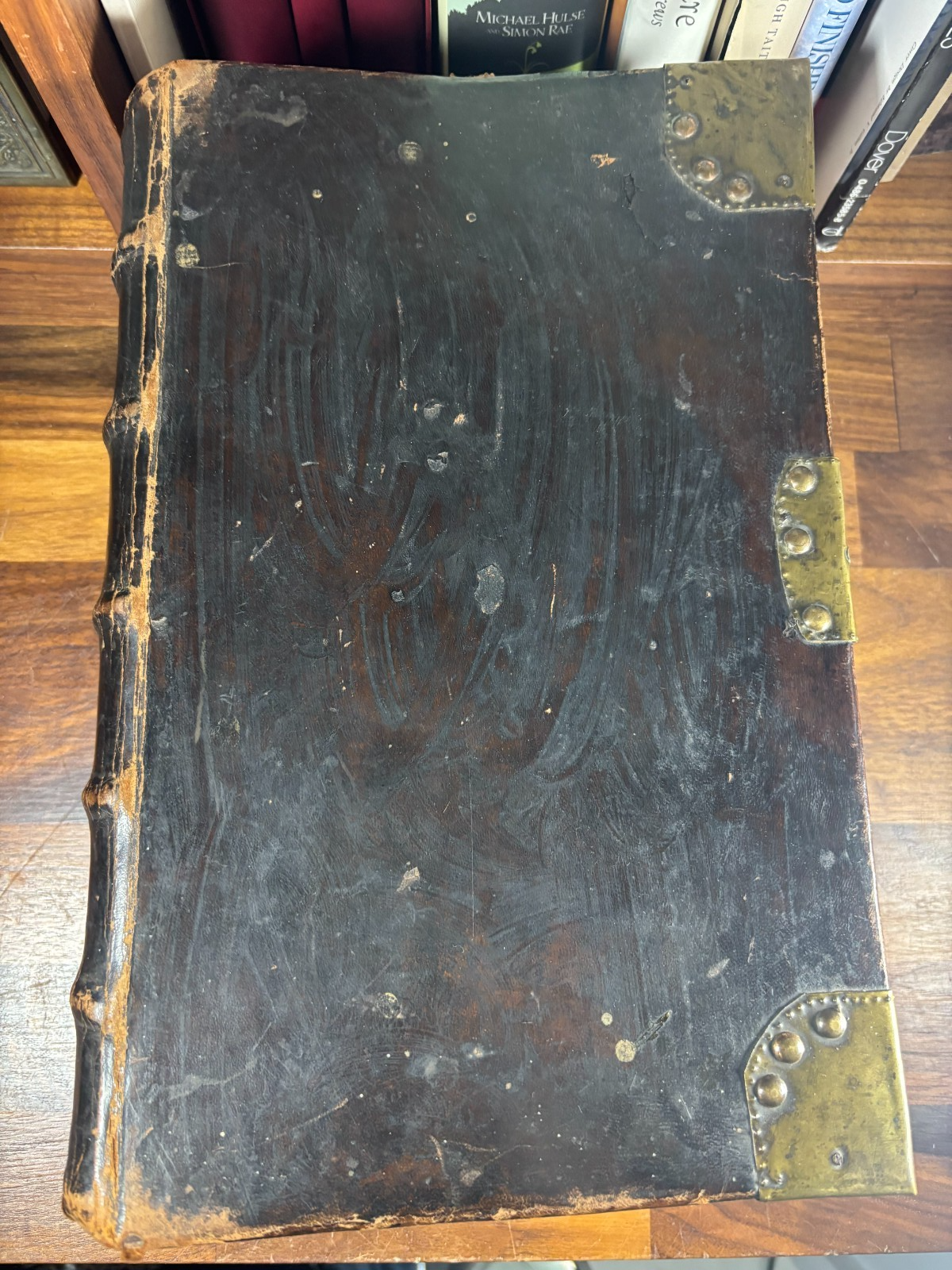 Martin Luther Folio Bible Metal Work  New Testament From Prussia, Dated 1743