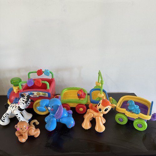 Fisher Price Amazing Animals Musical Sing Go Choo Choo Train 4 Animals Toy