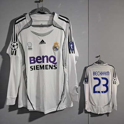 001 - R. Madrid 06/07 Home UEFA - White - Beckham #23 - Medium