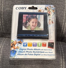 Brand New Coby 3.5 Inches Digital Photo Album w Alarm Clock Model DP356 LQQK