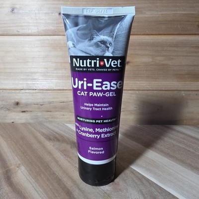 1 Tube of Nutri-Vet Uri-Ease Salmon Flavor Cat Paw-Gel 3 Oz EACH