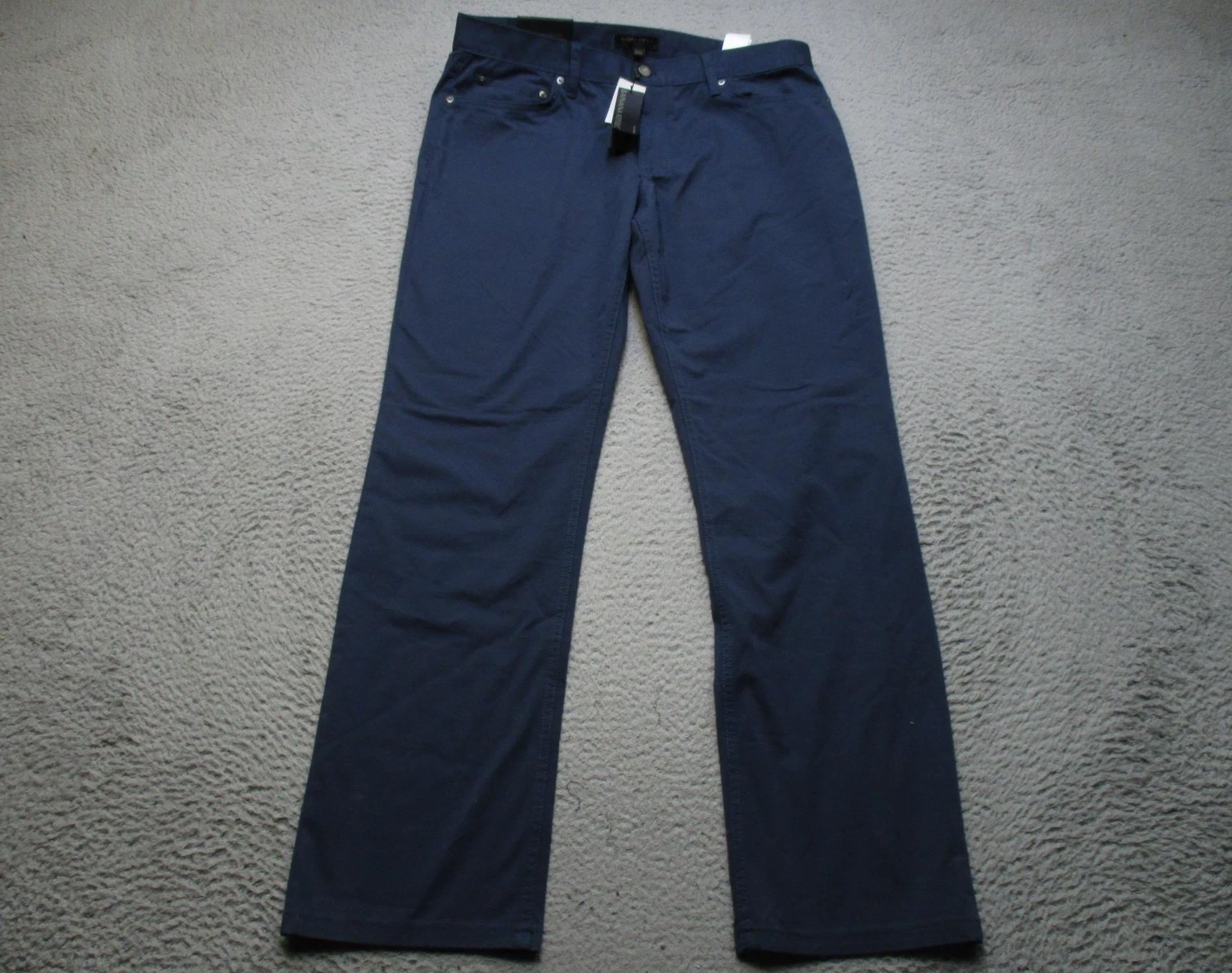 Banana Republic Core Temp Pants Mens 34x32 Blue Slim Fit Technical Chino Stretch