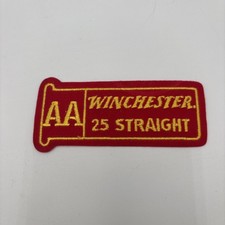Vintage Winchester AA 25 Straight Shotgun Shell Patch Trap Skeet Felt Ammo