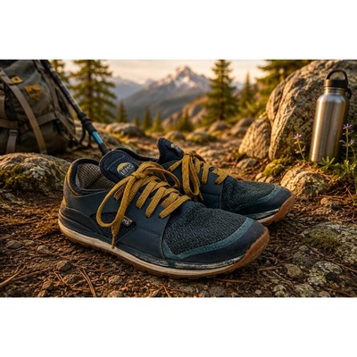 Lems Shoes Mesa Trail Sneaker Coastal Blue Mustard Mens 10 Minimalist Zero Drop