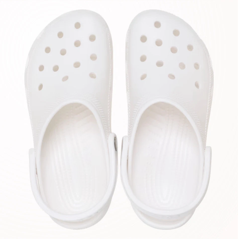 Crocs Blanco J3 Nuevo con Etiquetas Zuecos Clásicos Zapatos Unisex Niños Foto 2 de 4
