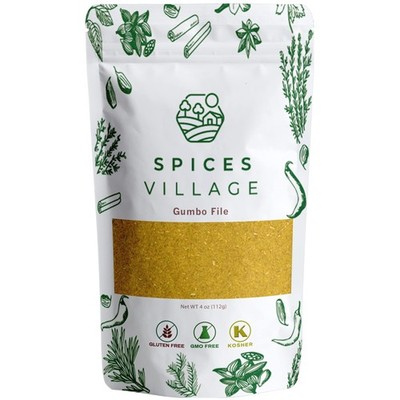 File Powder Seasoning, Gumbo File [ 4 oz ] - Gumbo File Powder, Ground Sassaf...