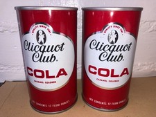 Lata de refrescos Clicquot Club Cola excelente estado lote de 2