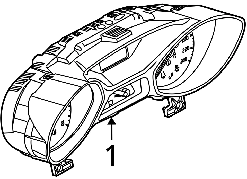 2013-2014 福特福克斯速度计仪表簇仪表 Cm5t-10849-ctg BZEIG — 第 4/4 张图片