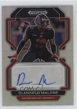 2023 Panini Prizm Draft Picks 2022 Update Silver DeAngelo Malone Auto 1k5