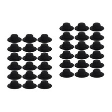 2 Pack Snowman Hats for Crafts Mini Top Formal Has Black Miniature