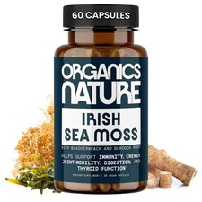 ORGANICS NATURE Irish Sea Moss Capsules 45 Servings  High Potency Seamoss Pi...