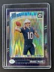 2024 Panini Donruss Optic - Rated Rookie Drake Maye #229 Purple Shock Prizm (RC)