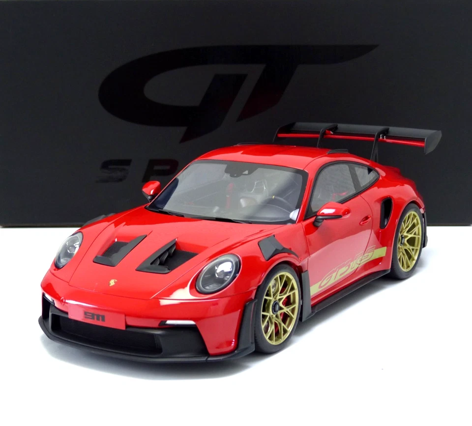 Porsche 911 (992) GT3 RS Coupe 2021 red / gold wheels 1:12 GT939 GT-SPIRIT - Bild 2 von 4