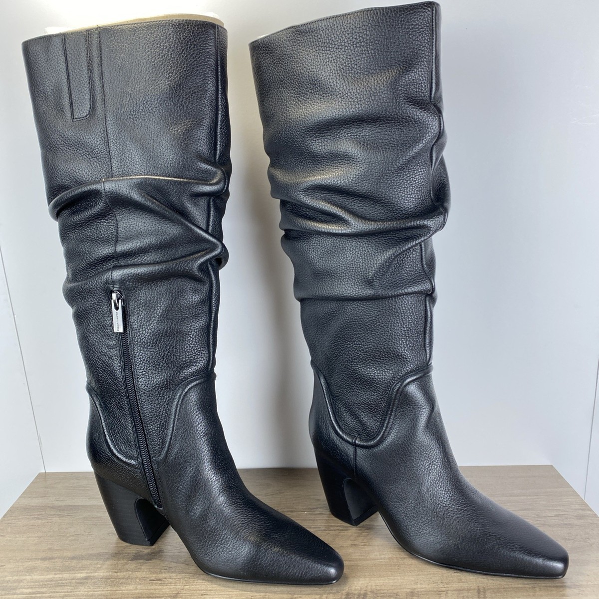 Vince Camuto Chelsey Slouch Knee High Boots Black Size