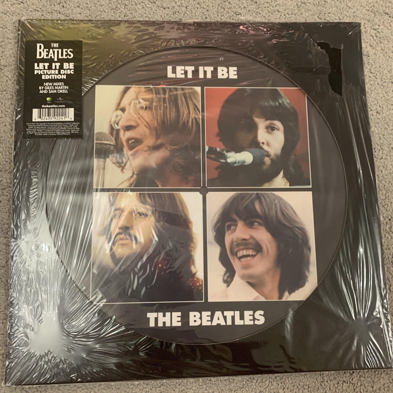 The Beatles Let It Be Picture Vinyl, 2021 New Sealed Sleeve Wear