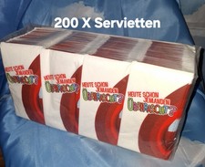 200x " Ü Ei - SERVIETTEN Original verpackt von 2011 / Werbung 