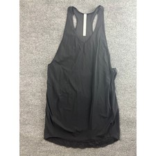 Lululemon Tank Top Womens 8 Black Racerback Open Back Workout Athletic