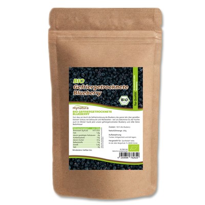 Mynatura Bio Gefriergetrocknete Blueberry 200g Heidelbeeren Früchte