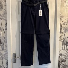 Brasher Ladies Navy Convertible Walking Trousers Size 10 BNWT £12.99