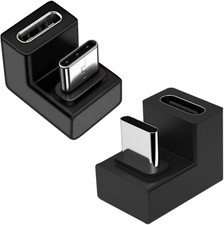 USB C Adapter 180 Degree U-Shaped USB-C 3.1 Female to Male Elbow Connector 2