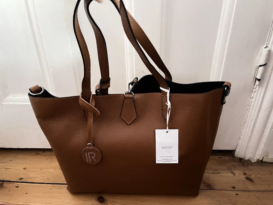 Isabella Rhea Tote Bag In Cognac Brown Leather From SS25 Collection - Image 2 of 4