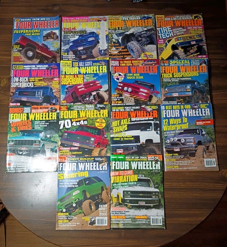 Lot Of 14 Four Wheeler Magazines From 1988-1999