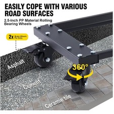 Heavy Duty Vehicle Dolly Set - 6000 Lbs Capacity
