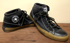 RARE Converse Chuck Taylor All Star High top Black Canvas Tan Sole Mens Sz 7