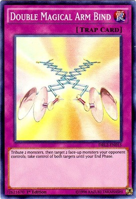 Double Magical Arm Bind - DRL2-EN015 - Super Rare - 1st Edition - Heavily Played
