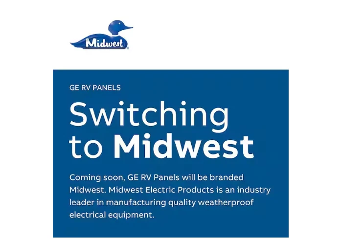 Caja de salida para autocaravana GE GE1LU502SS 70 amperios 2 espacios 2 circuitos 240 voltios sin medir Foto 3 de 4