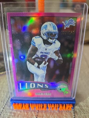 2025 Topps Chrome - Jahmyr Gibbs 1975 Retro Pink Refractor /250 #1975-12