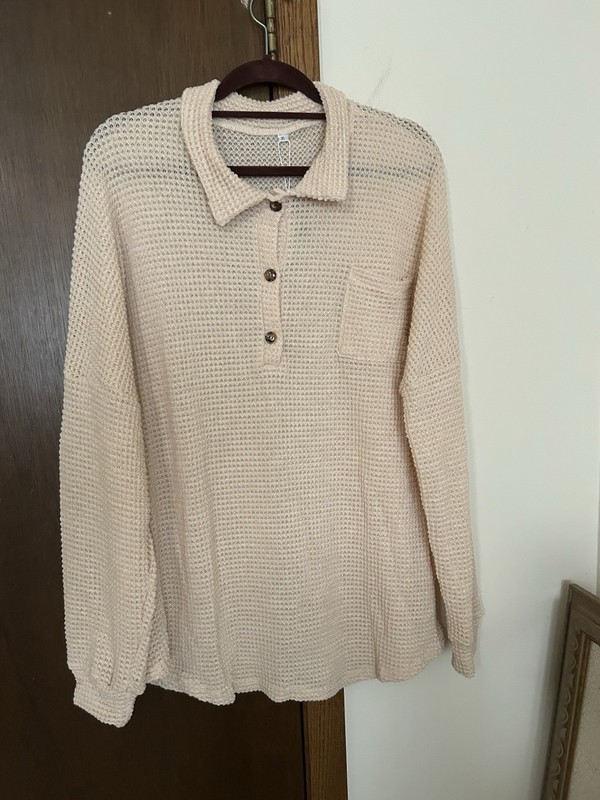 Cute Duck Women's Tunic/Top Size XL  Beige
