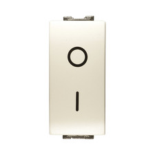 Interruttore Bipolare 16A Bianco Compatibile con Living International / Light -