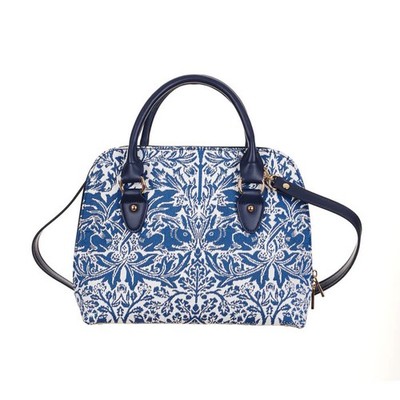 Signare Bruder Hase William Morris Kunst Wandteppich wandelbare Schultertasche Handtasche