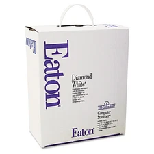 Continuous Feed 25% Cotton Business Paper, 8.5" x 11", 20 lb/75 GSM, White, 1...