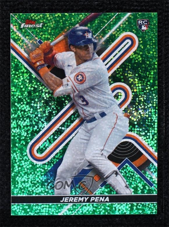 2022 Topps Finest Green Speckle Refractor 56/125 Jeremy Pena #9 Rookie RC 07i7