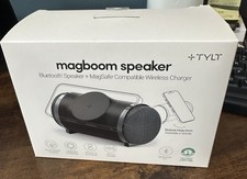 TYLT MAGBOOM BLUETOOTH SPEAKER  MAGSAFE WIRELESS CHARGER  BLACK 