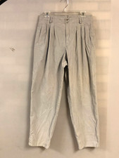 Vtg 90s Liz Sport High Waist Corduroy Pleated Pants Tan Women  s Petite Sz 14 NWT