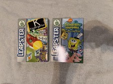 LEAPFROG LEAPSTER GAME CARTRIDGE SET Of 2 BRAND NEW VINTAGE 2002-03 SpongeBob
