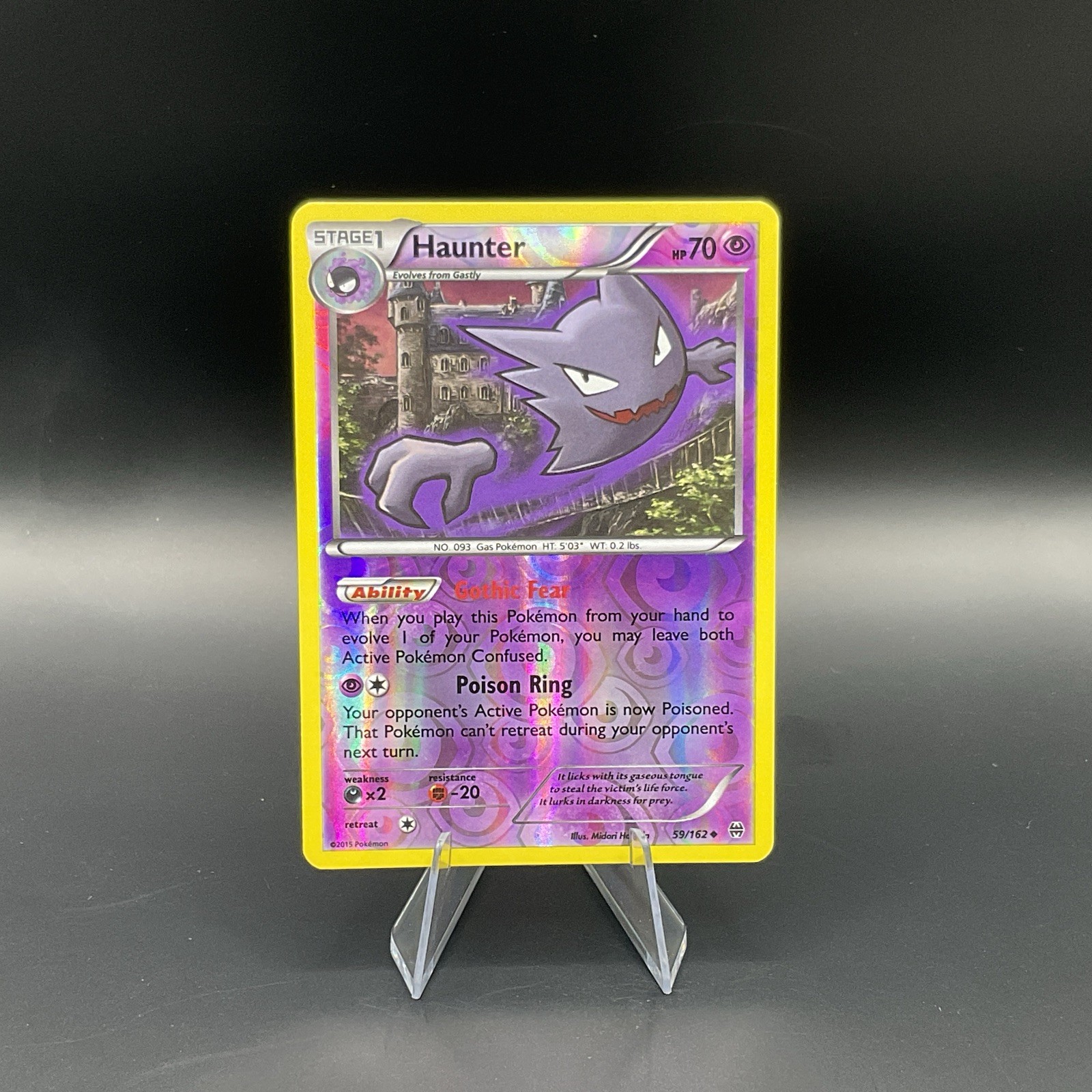 Pokemon Card Haunter Breakthrough Reverse Holo Uncommon 59/162 LP