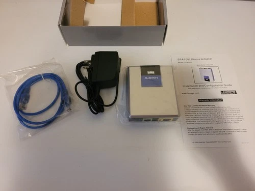 Cisco Linksys VoIP Analog 1 Port Phone Adapter Router SPA1001 New in Box