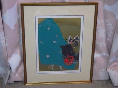 Masaki Tanaka ''Lion Dance Todoroki Hayashi Tokyo'' Serigraph Framed 75/100