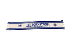 Super Rare St Johnstone Vintage Football Scarf - Champions 1982/1983