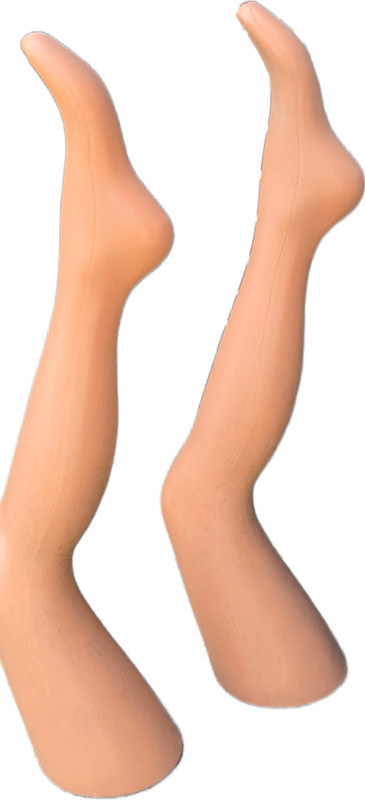 2PCS, 28"Tall Female Mannequin legs, Table Top Display, Durable PE Plastic